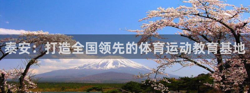 球王会体育：泰安：打造全国领先的体育运动教育基地
